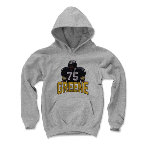 Joe Greene LIB K Kids Youth Hoodie Kids Youth Hoodie 500 LEVEL Gray S Kids Youth Hoodie