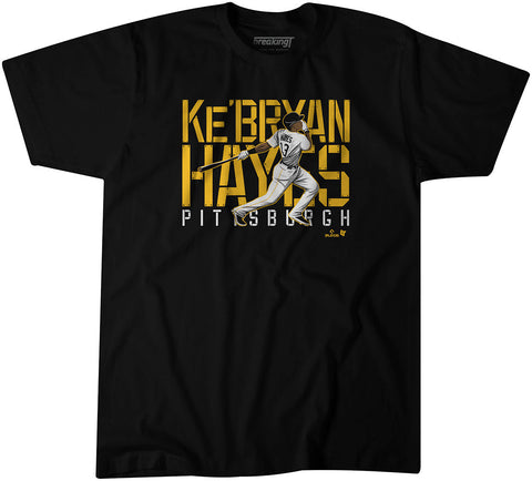 Pittsburgh Pirates Ke'Bryan Hayes Rookie Shirt T-Shirt T-Shirt BreakingT Small Adult T-Shirt 