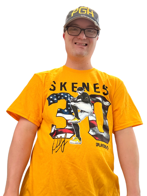 Paul Skenes #30 Stars & Stripes Tee – Pittsburgh Baseball