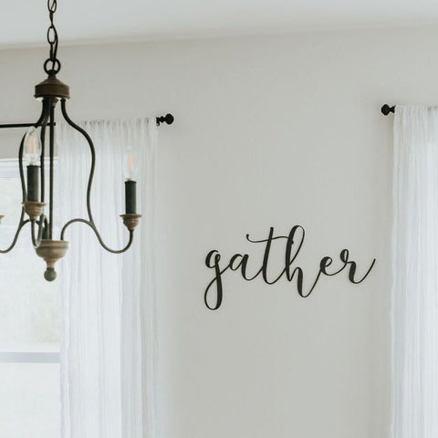 Gather Script Wall Decor