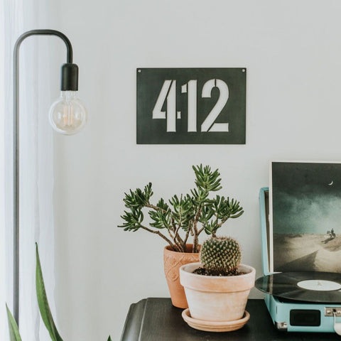 Area Code 412 Wall Decor - Pittsburgh Steel Wall Art, Metal City Sign