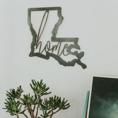 Louisiana Script Home Sign