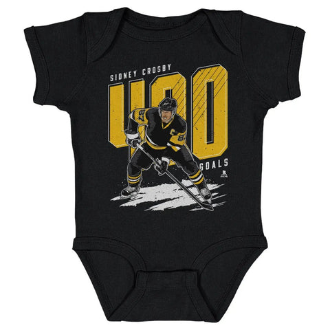 Pittsburgh Penguins Sidney Crosby Kids Baby Onesie Kids Baby Onesie 500 LEVEL Black 6M Kids Baby Onesie