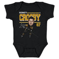 Pittsburgh Penguins Sidney Crosby Kids Baby Onesie Kids Baby Onesie 500 LEVEL Black 6M Kids Baby Onesie