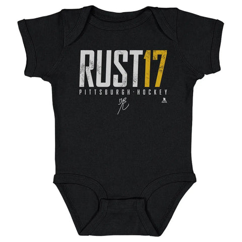 Pittsburgh Penguins Bryan Rust Kids Baby Onesie Kids Baby Onesie 500 LEVEL   