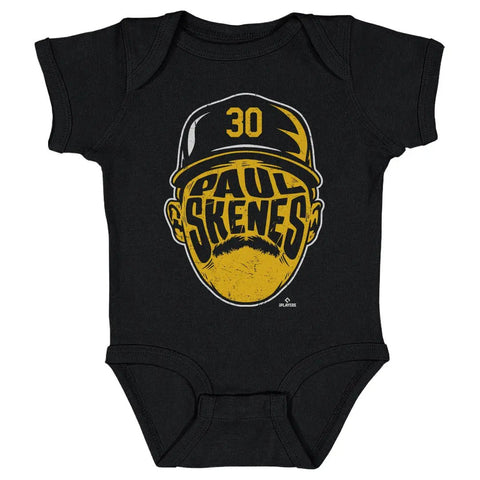 Pittsburgh Pirates Paul Skenes Kids Baby Onesie Kids Baby Onesie 500 LEVEL Black 6M Kids Baby Onesie