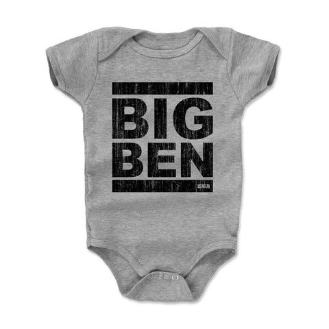 Ben Roethlisberger Big Ben K Kids Baby Onesie Kids Baby Onesie 500 LEVEL Heather Gray 3-6 Months Kids Baby Onesie