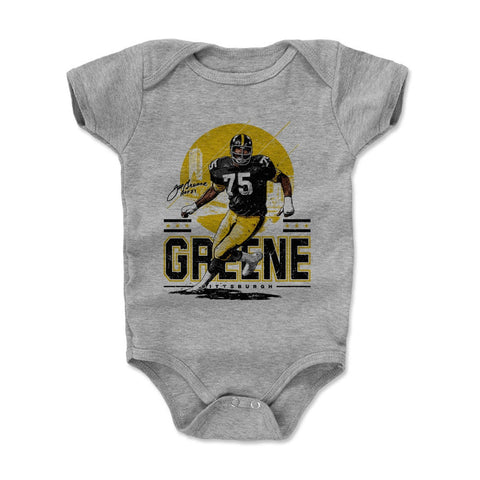 Joe Greene Pittsburgh Skyline Kids Baby Onesie Kids Baby Onesie 500 LEVEL   