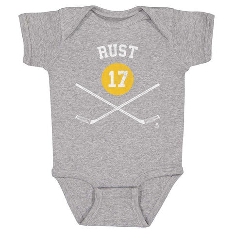 Pittsburgh Penguins Bryan Rust Kids Baby Onesie Kids Baby Onesie 500 LEVEL   