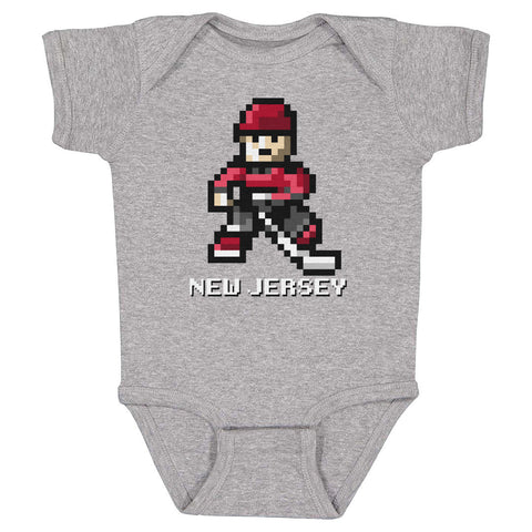 New Jersey Hockey 8-bit WHT