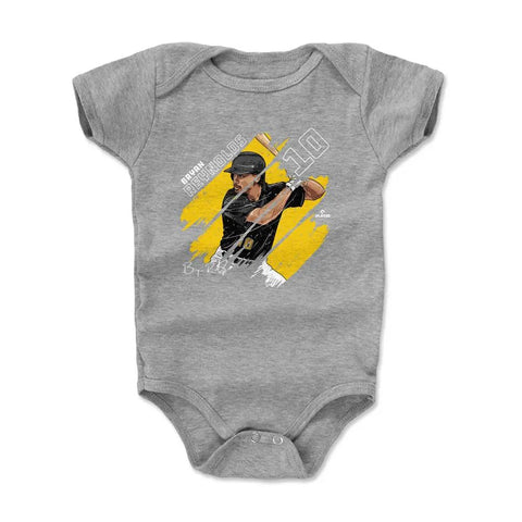 Pittsburgh Pirates Bryan Reynolds Kids Baby Onesie Kids Baby Onesie 500 LEVEL Heather Gray 3-6 Months Kids Baby Onesie