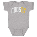 Pittsburgh Penguins Sidney Crosby Kids Baby Onesie Kids Baby Onesie 500 LEVEL Heather Gray 6M Kids Baby Onesie