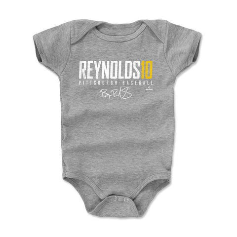 Pittsburgh Pirates Bryan Reynolds Kids Baby Onesie Kids Baby Onesie 500 LEVEL Heather Gray 3-6 Months Kids Baby Onesie