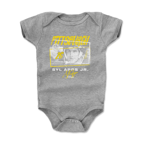 Syl Apps Jr. Pittsburgh Tones  Kids Baby Onesie Kids Baby Onesie 500 LEVEL   