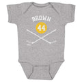 Rob Brown Pittsburgh 44 Sticks  Kids Baby Onesie Kids Baby Onesie 500 LEVEL   