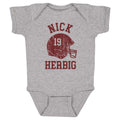 Nick Herbig College Helmet Font Kids Baby Onesie Kids Baby Onesie 500 LEVEL   