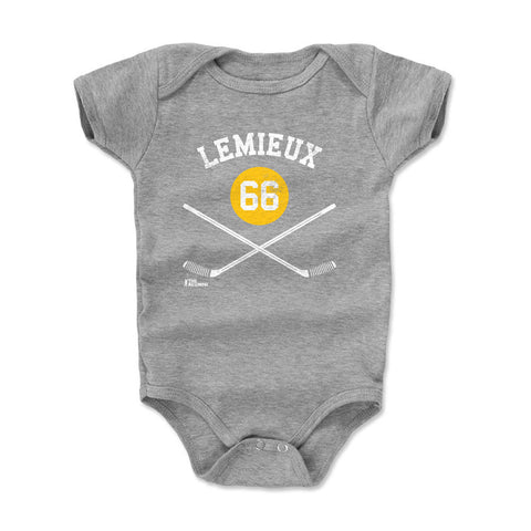 Mario Lemieux Pittsburgh 66 Sticks  Kids Baby Onesie Kids Baby Onesie 500 LEVEL   