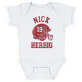 Nick Herbig College Helmet Font Kids Baby Onesie Kids Baby Onesie 500 LEVEL   