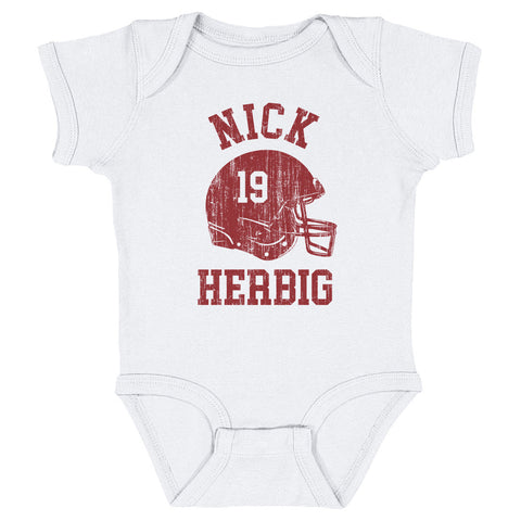 Nick Herbig College Helmet Font Kids Baby Onesie Kids Baby Onesie 500 LEVEL   