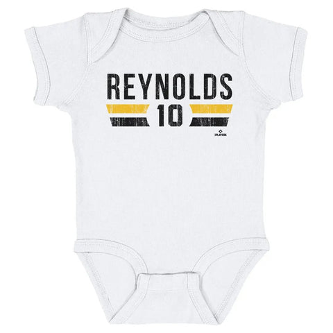 Pittsburgh Pirates Bryan Reynolds Kids Baby Onesie Kids Baby Onesie 500 LEVEL White 6M Kids Baby Onesie