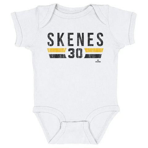 Pittsburgh Pirates Paul Skenes Kids Baby Onesie Kids Baby Onesie 500 LEVEL White 6M Kids Baby Onesie