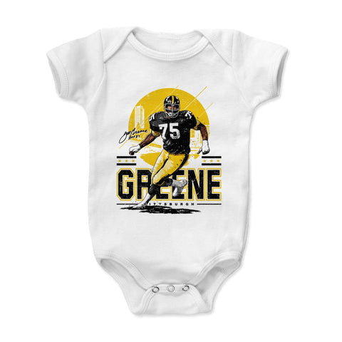 Joe Greene Pittsburgh Skyline Kids Baby Onesie Kids Baby Onesie 500 LEVEL   