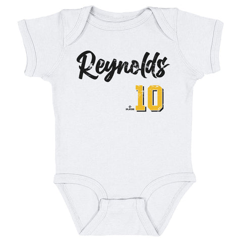 Pittsburgh Pirates Bryan Reynolds Kids Baby Onesie Kids Baby Onesie 500 LEVEL White 6M Kids Baby Onesie