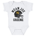 Joe Greene Pittsburgh Helmet Font Kids Baby Onesie Kids Baby Onesie 500 LEVEL   