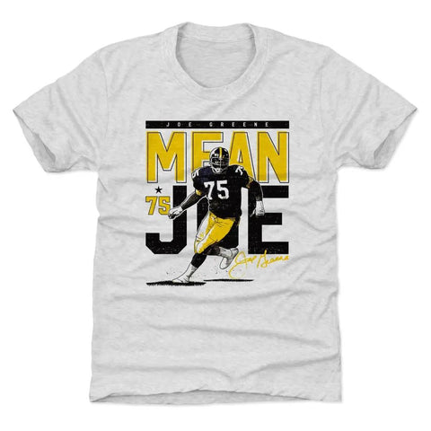 Joe Greene Pass Rush Pittsburgh Kids T-Shirt Kids T-Shirt 500 LEVEL Tri Ash XS (4-5) Kids T-Shirt