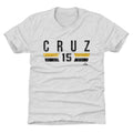 Pittsburgh Pirates Oneil Cruz Kids T-Shirt Kids T-Shirt 500 LEVEL Tri Ash YXS Kids T-Shirt