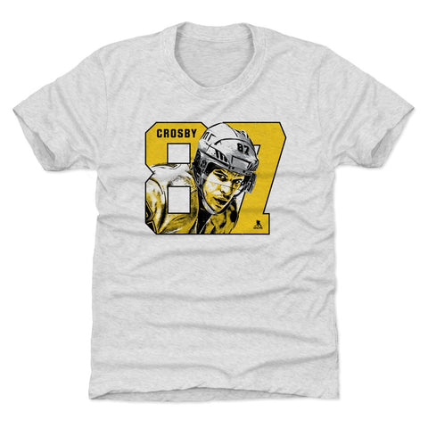 Pittsburgh Penguins Sidney Crosby Kids T-Shirt Kids T-Shirt 500 LEVEL Tri Ash XS (4-5) Kids T-Shirt