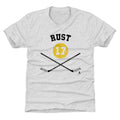 Pittsburgh Penguins Bryan Rust Kids T-Shirt Kids T-Shirt 500 LEVEL Tri Ash XS (4-5) Kids T-Shirt