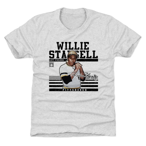 Pittsburgh Pirates Willie Stargell Kids T-Shirt Kids T-Shirt 500 LEVEL Tri Ash XS (4-5) Kids T-Shirt