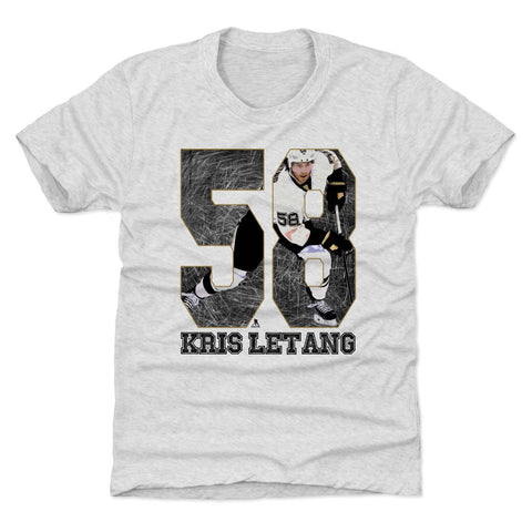 Pittsburgh Penguins Kris Letang Kids T-Shirt Kids T-Shirt 500 LEVEL Tri Ash XS (4-5) Kids T-Shirt