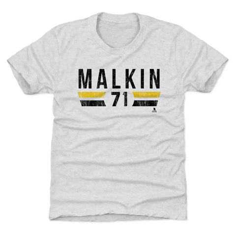 Pittsburgh Penguins Evgeni Malkin Kids T-Shirt Kids T-Shirt 500 LEVEL Tri Ash XS (4-5) Kids T-Shirt