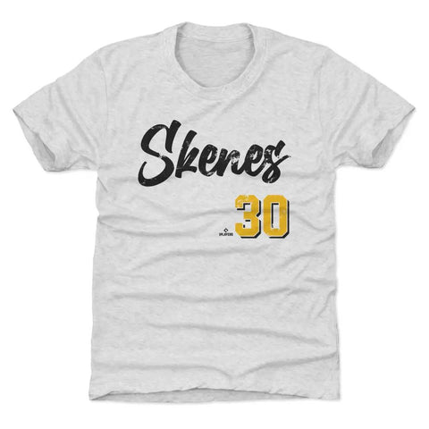 Pittsburgh Pirates Paul Skenes Kids T-Shirt Kids T-Shirt 500 LEVEL Tri Ash YXS Kids T-Shirt