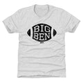 Ben Roethlisberger Football Big Ben K Kids T-Shirt Kids T-Shirt 500 LEVEL Tri Ash XS (4-5) Kids T-Shirt