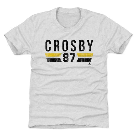 Pittsburgh Penguins Sidney Crosby Kids T-Shirt Kids T-Shirt 500 LEVEL Tri Ash XS (4-5) Kids T-Shirt