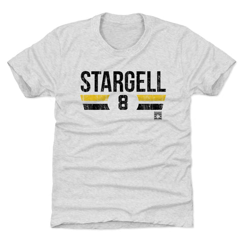 Pittsburgh Pirates Willie Stargell Kids T-Shirt Kids T-Shirt 500 LEVEL Tri Ash XS (4-5) Kids T-Shirt