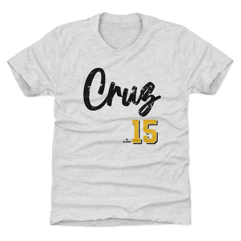 Pittsburgh Pirates Oneil Cruz Kids T-Shirt Kids T-Shirt 500 LEVEL Tri Ash YXS Kids T-Shirt