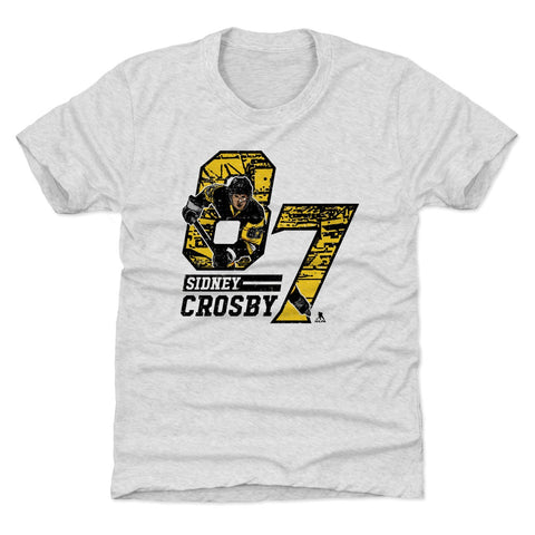 Pittsburgh Penguins Sidney Crosby Kids T-Shirt Kids T-Shirt 500 LEVEL Tri Ash XS (4-5) Kids T-Shirt