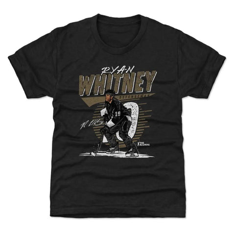 Ryan Whitney Pittsburgh Comet  Kids T-Shirt Kids T-Shirt 500 LEVEL Tri Black YXS (4-5) Kids T-Shirt