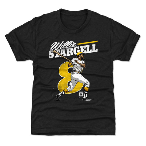 Pittsburgh Pirates Willie Stargell Kids T-Shirt Kids T-Shirt 500 LEVEL Tri Black YXS (4-5) Kids T-Shirt