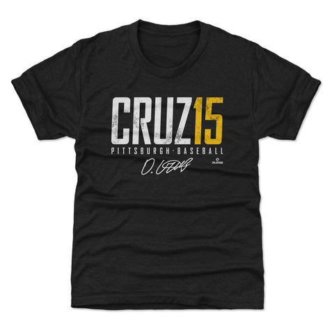 Pittsburgh Pirates Oneil Cruz Kids T-Shirt Kids T-Shirt 500 LEVEL Tri Black YXS (4-5) Kids T-Shirt