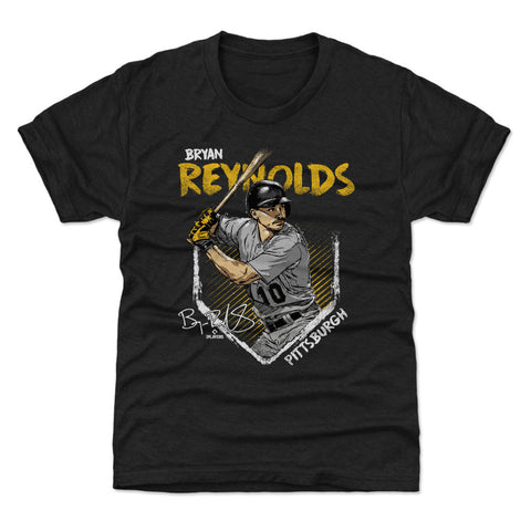 Pittsburgh Pirates Bryan Reynolds Kids T-Shirt Kids T-Shirt 500 LEVEL Tri Black YXS Kids T-Shirt