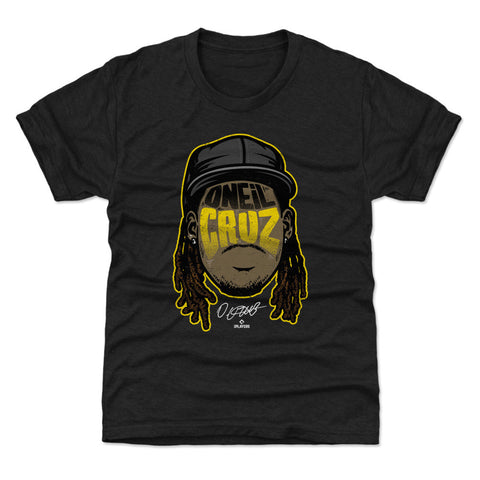 Pittsburgh Pirates Oneil Cruz Kids T-Shirt Kids T-Shirt 500 LEVEL Tri Black YXS (4-5) Kids T-Shirt