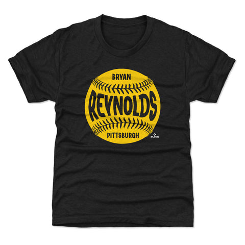 Pittsburgh Pirates Bryan Reynolds Kids T-Shirt Kids T-Shirt 500 LEVEL Tri Black YXS (4-5) Kids T-Shirt