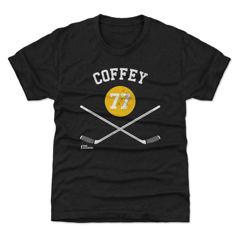 Paul Coffey Pittsburgh 77 Sticks  Kids T-Shirt Kids T-Shirt 500 LEVEL   