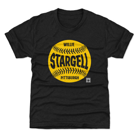 Pittsburgh Pirates Willie Stargell Kids T-Shirt Kids T-Shirt 500 LEVEL Tri Black YXS (4-5) Kids T-Shirt