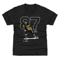 Pittsburgh Penguins Sidney Crosby Kids T-Shirt Kids T-Shirt 500 LEVEL Tri Black YXS Kids T-Shirt